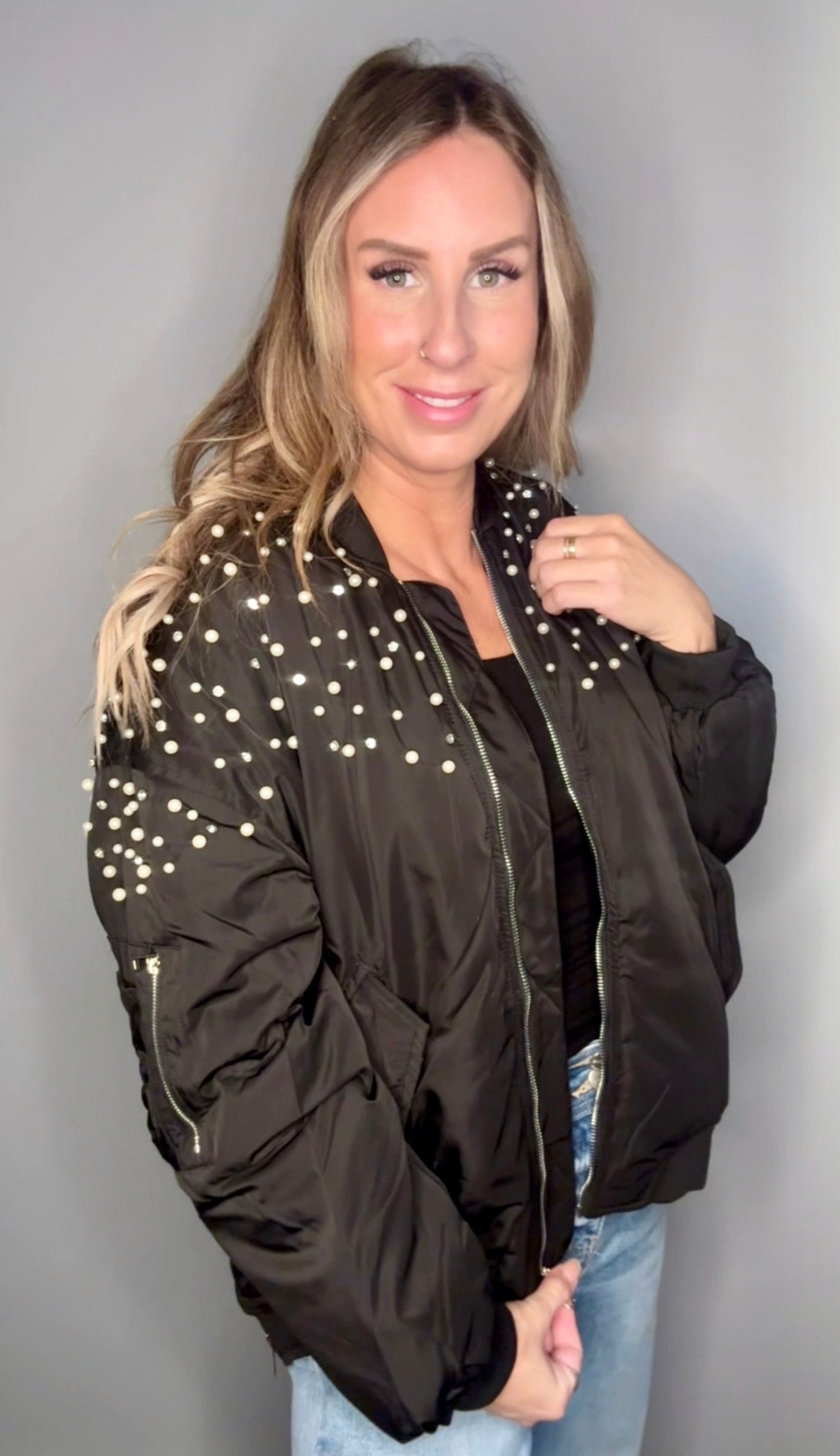 Bling-ing Bomber Jacket