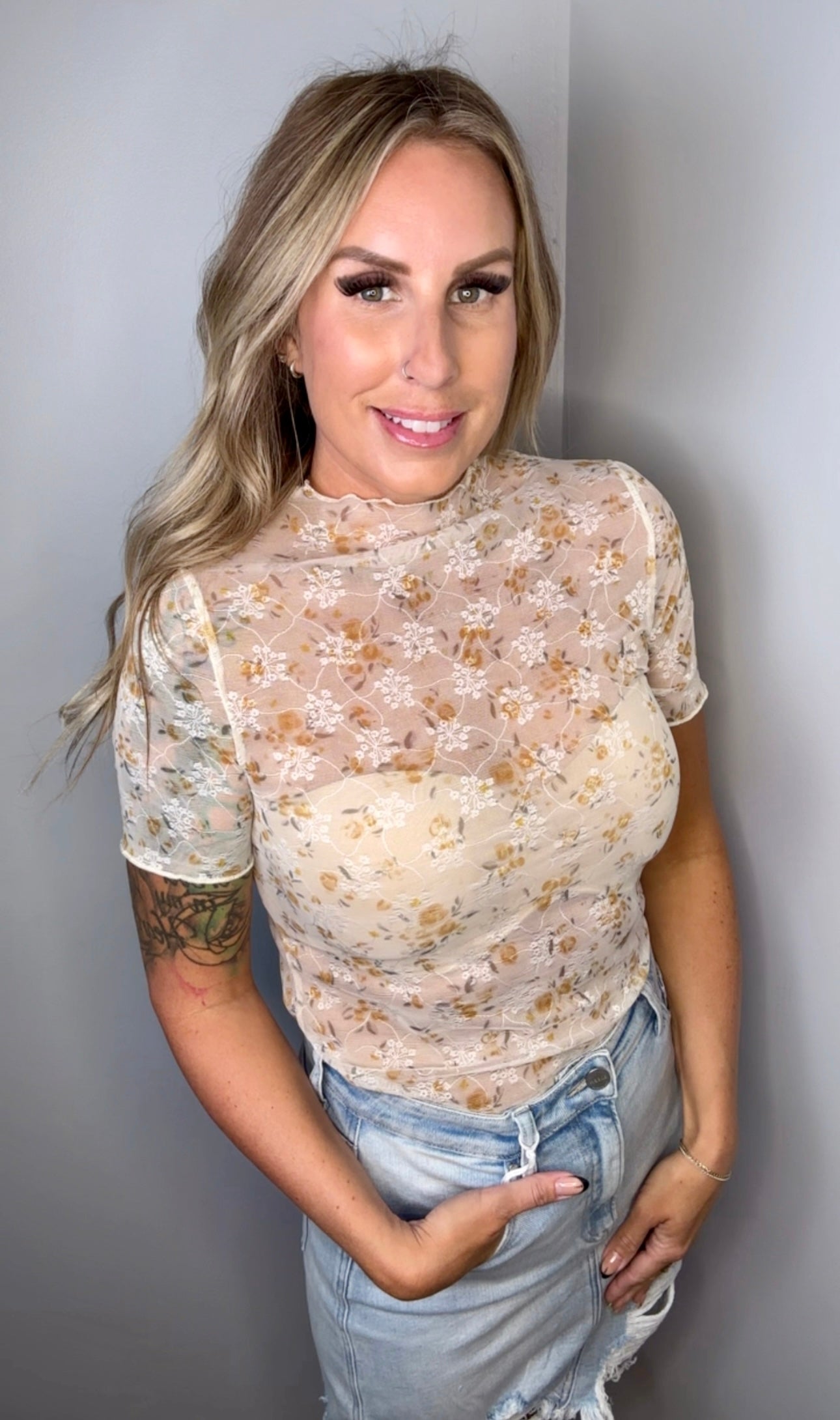 Goldie Sheer Top