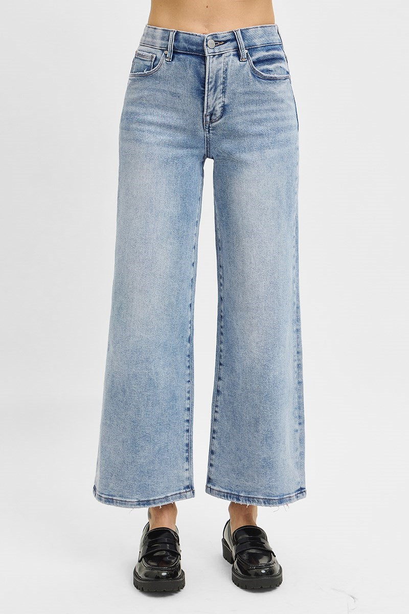 Kolton Tummy Control Denim- CURVY SIZE Only- Medium Wash