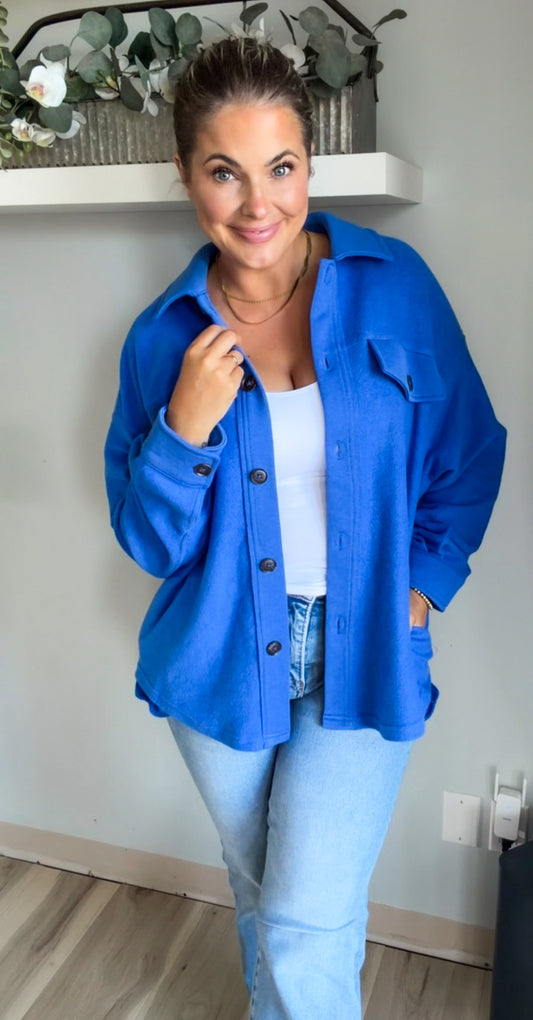 Cobalt Crush Shacket