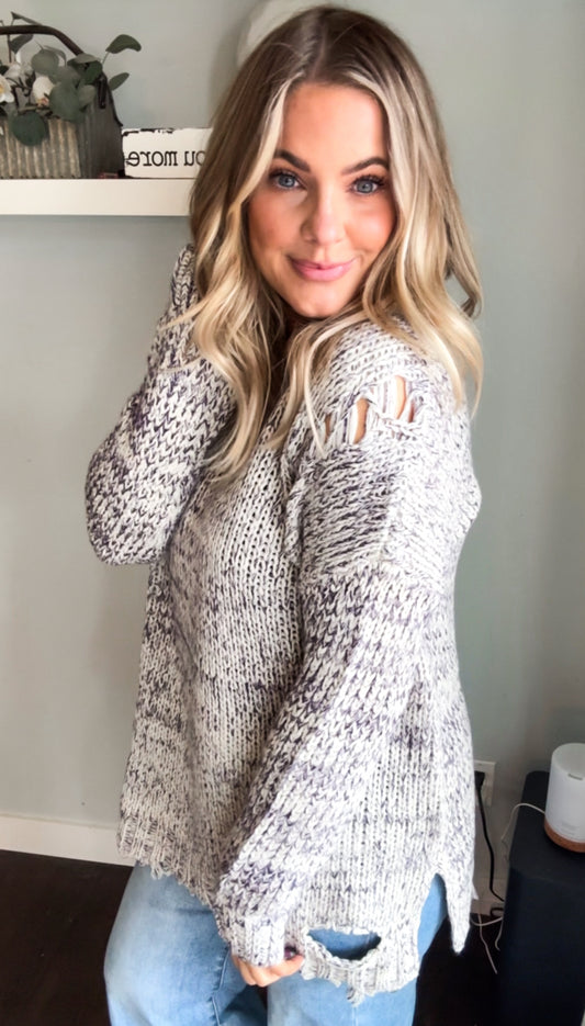 Mollie Distressed Sweater