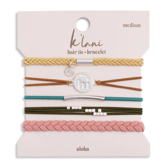 K'lani Hair Tie Bracelet- Aloha