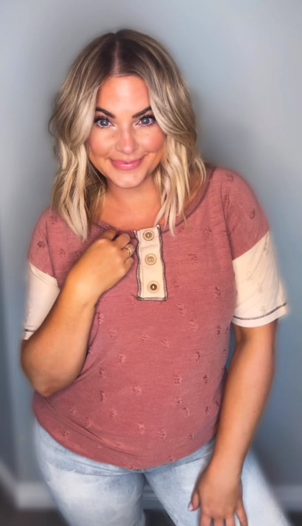 Jax Distressed Tee