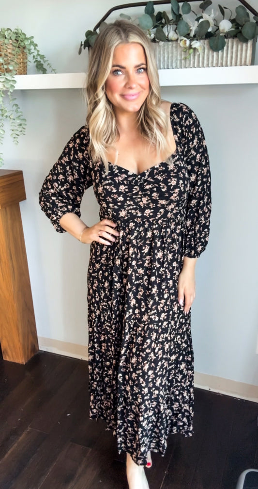 Feeling Like Spring Floral Dress