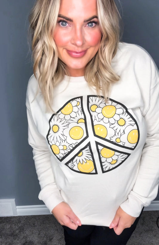 Daisy Graphic Crew Neck
