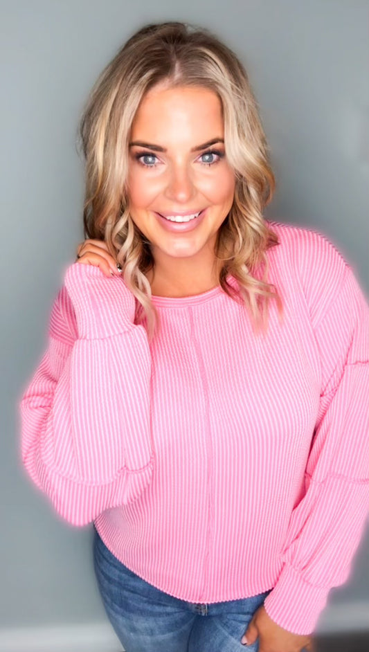 Long Sleeve Raina Pink