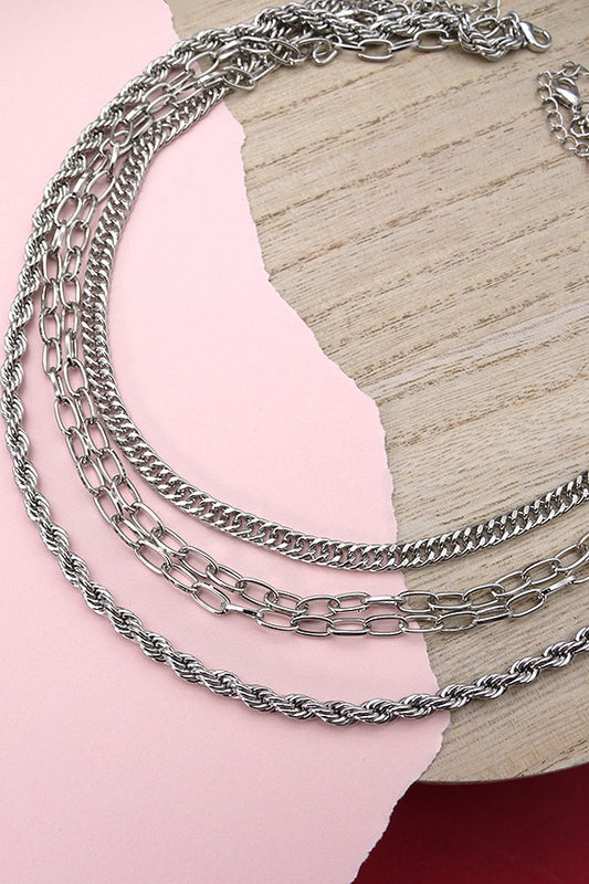 Silver Stacker Necklace